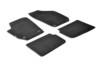 Set tappeti su misura in moquette - Nero -  Skoda Roomster (09/06>10/15)