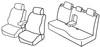 Set coprisedili Superior - Nero/Blu - Mazda 3 5p (04/09>12/13)
