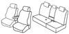 Set coprisedili Superior - Grigio/Nero - Honda CR-V (fino al 2009) (01/07>2009)