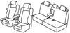 Set coprisedili Superior - Nero/Rosso - Citroen C4 3p (VTS) (01/05>10/10)