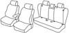 Set coprisedili Superior - Nero/Rosso - Bmw X1 (E84) (10/09>10/15)