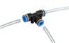 Raccordi rapidi a T per tubi aria, set 20 pz -  8 mm