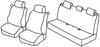 Set coprisedili Superior - Nero/Grigio - Renault Clio II 3p (No Community, No Dinamique) (06/01>09/05)